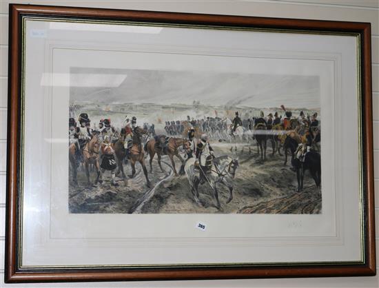 After Caton Woodville Battle of Waterloo 46 x 83cm